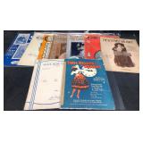 9 Vintage Sheet Music - Published by Leo. Feist In