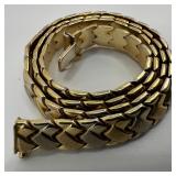 Aurafin 14K Two Tone Gold Woven Link Chain Necklac