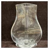 Baccarat France Signed Crystal Vase Faceted Bulb F