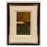 Contemporary Ethan Allen Framed Wall Art Print Len