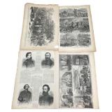 4 - Two Sided Pages of Illustrations from the Book