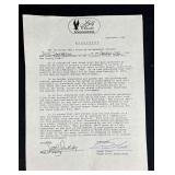 Scott Sanderson Signed American Airlines Golf Lett