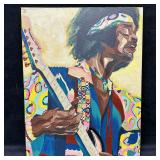 Jimi Hendrix Inspired Stylized Portrait Painting o