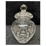 Lead Crystal Glass Biscuit Snack Canister Jar