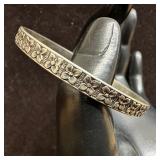 Art Deco Style Repeating Embossed Floral Motif Ste