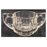 Vintage Glass Open Sugar Bowl