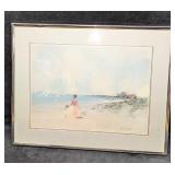 Framed Charlene Cawley Lady & Child Print