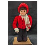 Animated Little Girl In Winter Clothing Figure