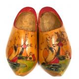 Hand Carved/Painted Dutch Wooden Clogs