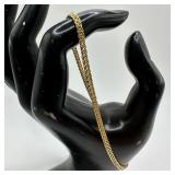 Milor 14K Italy Gold Bracelet Byzantine Style W35