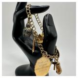 14K Gold Vintage European Theme Personalized Charm