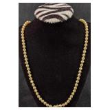 Faux Pearl .925 Sterling Silver Necklace
