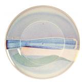 Large Blue & Green Pottery Plate Platter