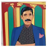 Martin Kreloff Mustache Man Portrait Painting Pop