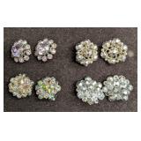 Vintage AB Crystal Rhinestone German Unsigned Broo