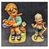 2 Vintage Made In Japan Boy Figurines