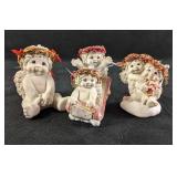 Three Dreamciles Baby Figurines (1) "Christmas Cut