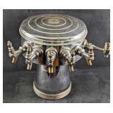 Vintage 6 Tap Metal Draft Tower