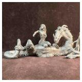 Rawcliffe Pewter Dragon and Bathing Fairy Sculptur
