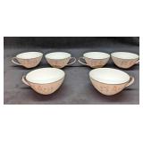6 Retired Jyoto China Spring Cups