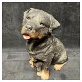 Rottweiler and Pup Sandicast Sculpture Vintage Sta