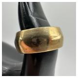 14k Gold Art Carved Classic Ring Band