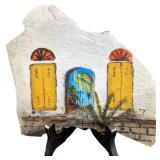 Hand Painted House Rock Slate Art