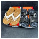 Vionic Womenï¿½s Sandals Lot 2 Pairs Rest Cassie Whi