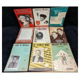 9 Vintage Sheet Music Melody Of Love Anywhere I Wa