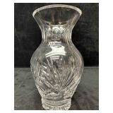 Sunburst Style Design Clear Glass Flower Vase