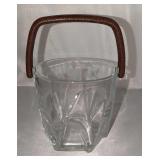 Vintage French Glass Ice Bucket