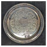 Rogers & Bro 1772 Silver Plated Etched Platter