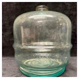 Antique Clear Glass Water Jug Carboy Patented Embo