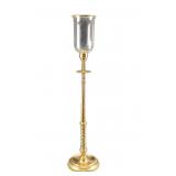Vintage Decorative Crafts Brass Floor Candlestick