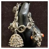 Etruscan Revival Style 800 Silver Mariner Chain Br