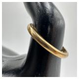 18K Gold Band Ring Inscribed Dated Personalized In