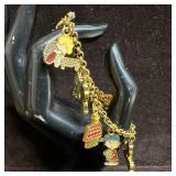 Peanuts Charm Bracelet Snoopy Charlie Brown Metal