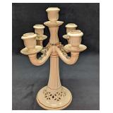 Vintage Italian Porcelain Flower Candelabra