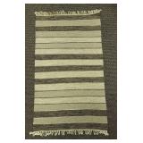 Striped Woven Wool Rug
