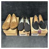 Clarks Womenï¿½s Shoes with Boxes Lot of Three Leopa