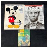 Magazine and Comic Digest Lot Mickey Mouse Lincoln