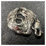 14K White Gold Silver Tone Box Chain Necklace