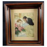 Vintage Framed C Clyde Squires Print Her Gift