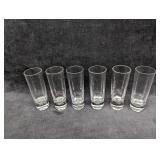 6 Vintage Glass Shooters