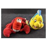 Little Mermaid Sebastian and Flounder Bean Bag