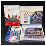 Christmas Lights Vintage Sets Four Boxes 855 Multi