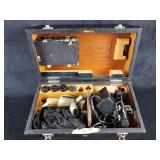 Vintage Carl Zeiss Microscope Box and Contents