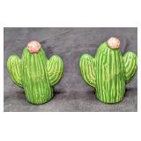 Treasure Craft Ceramic Cactus In Bloom Salt & Pep