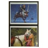 2 Disney Store Exclusive Tangled & Frozen Prints