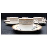 12pc Porcelain Demitasse Set - 6 Cups & 6 Sauc